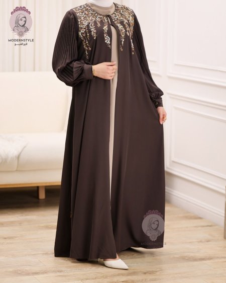 عباية تطريز قطعتين