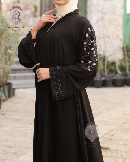عباية خرز شيك يدوي فخامة