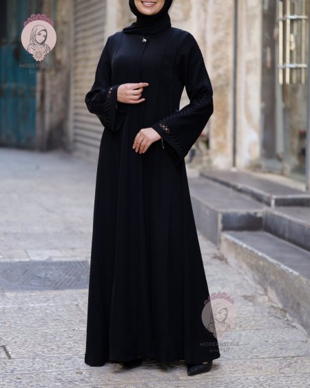 عباية اسود سادة