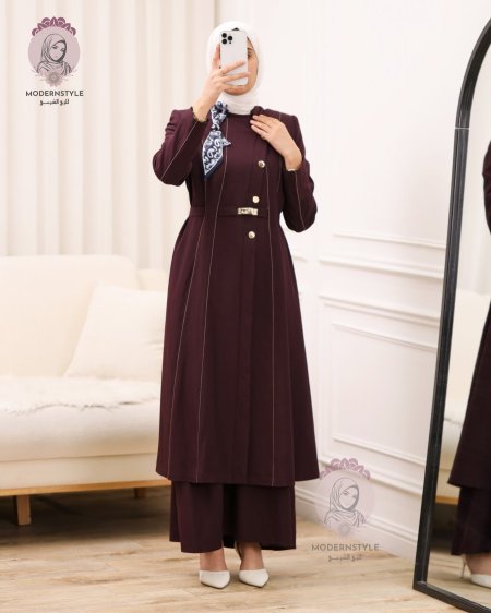 طقم قطعتين مع سكارف