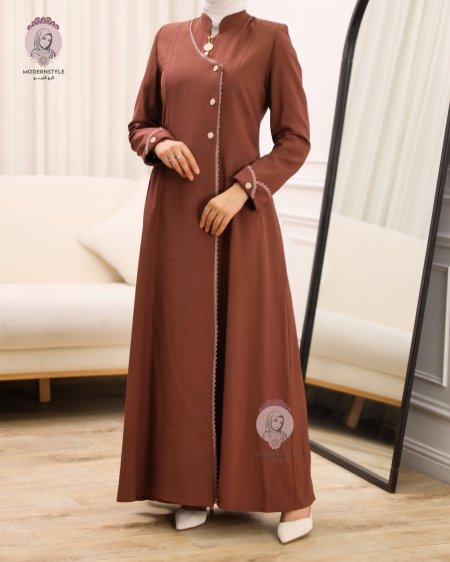 جلباب سحاب مع ردة ثابته
