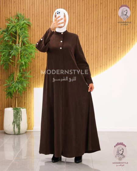 عباية 3 أزرار مع أيد ناعمة